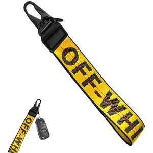 Bold Yellow and Black luxury Keychain nwt